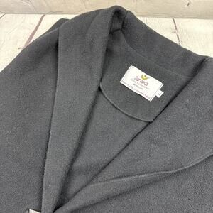 Janska Fleece Vest Womens Size L One Button Asymmetrical Front Lagenlook Artsy